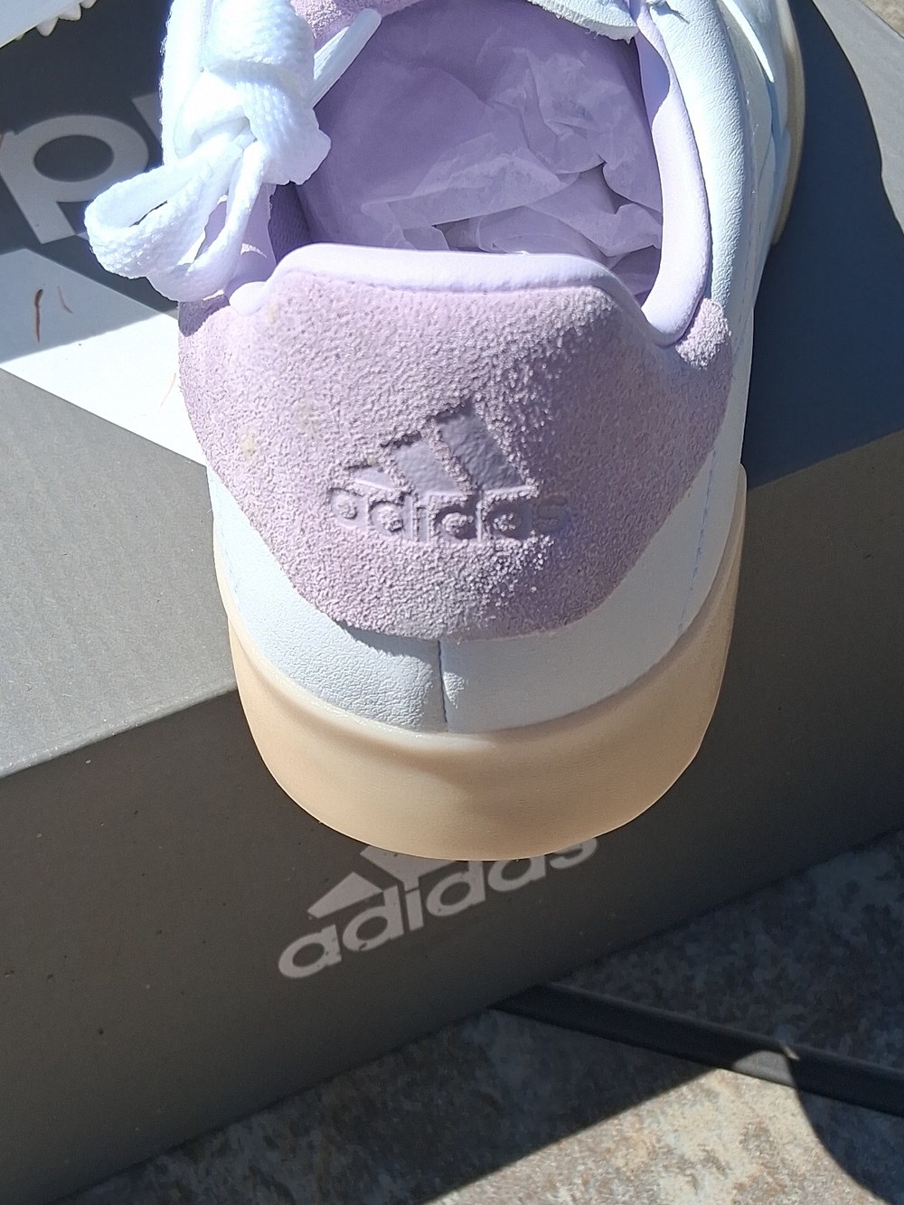 adidas White Golf Shoes with Lavender BNIB - Picture 5 of 5